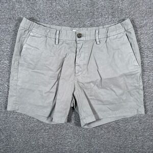 Bearbottom Chino Shorts Mens XL Gray Stretch Cotton 5.5" Inseam